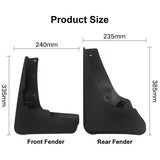 For Nissan X-Trail T31 2008-2013 4Pcs / Set Car Auto Soft Plastic Splash Flaps Fender Guard
