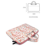 Waterproof Canvas Laptop Handbag - Fits 14.1 Inch - Top-Down View