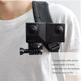 Insta360 one x / Evo Backpack Clip - Universal Fixing - Low Angle
