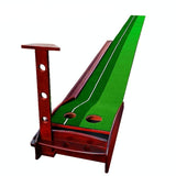 3m Golf Solid Wood Putter Trainer Practice Set Training Mat - Front View
