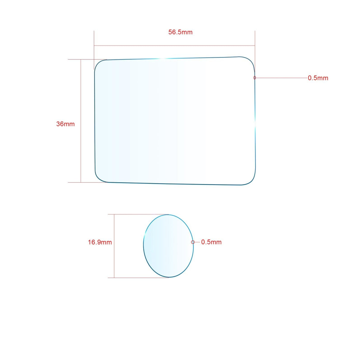 Insta360 Go Screen & Lens Tempered Glass Film - 4 in 1