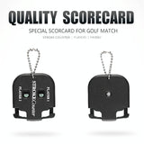Double Dial Golf Scoring Device - Square Shape - Side View
