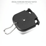 Double Dial Golf Scoring Device - Square Shape - Top-Down View