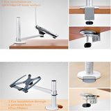 Adjustable Laptop / Tablet Stand - Dual - Rear View