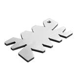 Thread Cutting Angle Gauge - Stainless Steel Measuring Tool - Side View