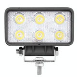 18W 1260 - 1350Lm Epistar 6 Led White 30 Degree Spot Beam Car Led Light Waterproof Ip67 Dc 10 - 30V - Rear View
