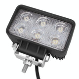 18W 1260 - 1350Lm Epistar 6 Led White 30 Degree Spot Beam Car Led Light Waterproof Ip67 Dc 10 - 30V - Low Angle