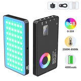 12 Effects Rgb Pocket Fill Light with 0.96 Tft Screen for M1se Photography - Top-Down View