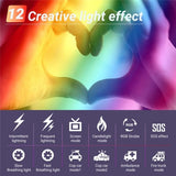 12 Effects Rgb Pocket Fill Light with 0.96 Tft Screen for M1se Photography - 45-Degree Angle