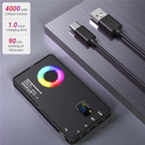 12 Effects Rgb Pocket Fill Light with 0.96 Tft Screen for M1se Photography - Close-Up Angle