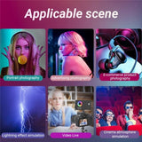 12 Effects Rgb Pocket Fill Light with 0.96 Tft Screen for M1se Photography - Low Angle