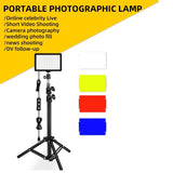 Retractable 10W Live Broadcast Light With 1.2M Bracket And 4 Colour Filters - Side View