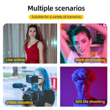 Retractable 10W Live Broadcast Light With 1.2M Bracket And 4 Colour Filters - Extra Image