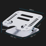 Aluminum Tablet Bracket for Live Desktop - Laptop Compatible - Rear View