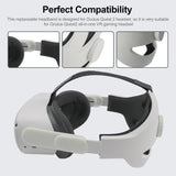 Comfortable Vr Headband for Oculus Quest 2 - Lightweight - Rear View