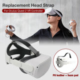 Comfortable Vr Headband for Oculus Quest 2 - Lightweight - Close-Up Angle