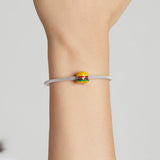 925 Sterling Silver Burger Bead For Diy Bracelet / Necklace - Low Angle