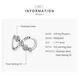 925 Sterling Silver Floral Bead Bracelet / Necklace Accessory - Top-Down View
