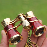 Gold Plated Classical Mirror Telescope - 3x25 Belt