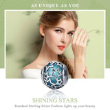 925 Sterling Silver Starry Sky Beads For Diy Bracelets & Necklaces - Side View