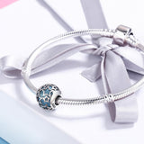 925 Sterling Silver Starry Sky Beads For Diy Bracelets & Necklaces - Rear View