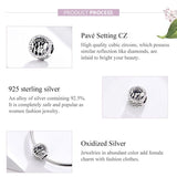 925 Sterling Silver Family Charm Bracelet Beads - Rear View