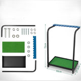 Golf Club Display Rack 9 Holes Position - Top-Down View