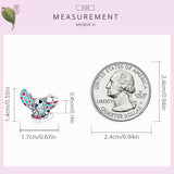 925 Sterling Silver Rabbit Ear Magic Hat Beads For Diy Bracelets & Necklaces - 45-Degree Angle