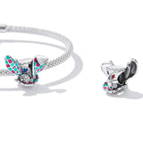 925 Sterling Silver Rabbit Ear Magic Hat Beads For Diy Bracelets & Necklaces - Rear View