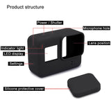 Gopro Hero7 Silicone Case with Lens Cover - Rear View