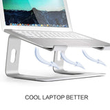 Portable Aluminum Laptop Stand - Cooling Accessory - 45-Degree Angle