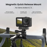 Quick Release Magnetic Camera Mount for Dji Action 4 / 3 - Amagisn - Top-Down View