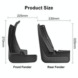 For Volkswagen Tiguan Lr-Line 2018-2020 4Pcs / Set Car Auto Soft Plastic Splash Flaps Fender Guard - Top-Down View
