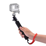 360 Degree Selfie Stick for Gopro Cellphone & Compact Cameras - 210mm to 525mm Length - 45-Degree Angle