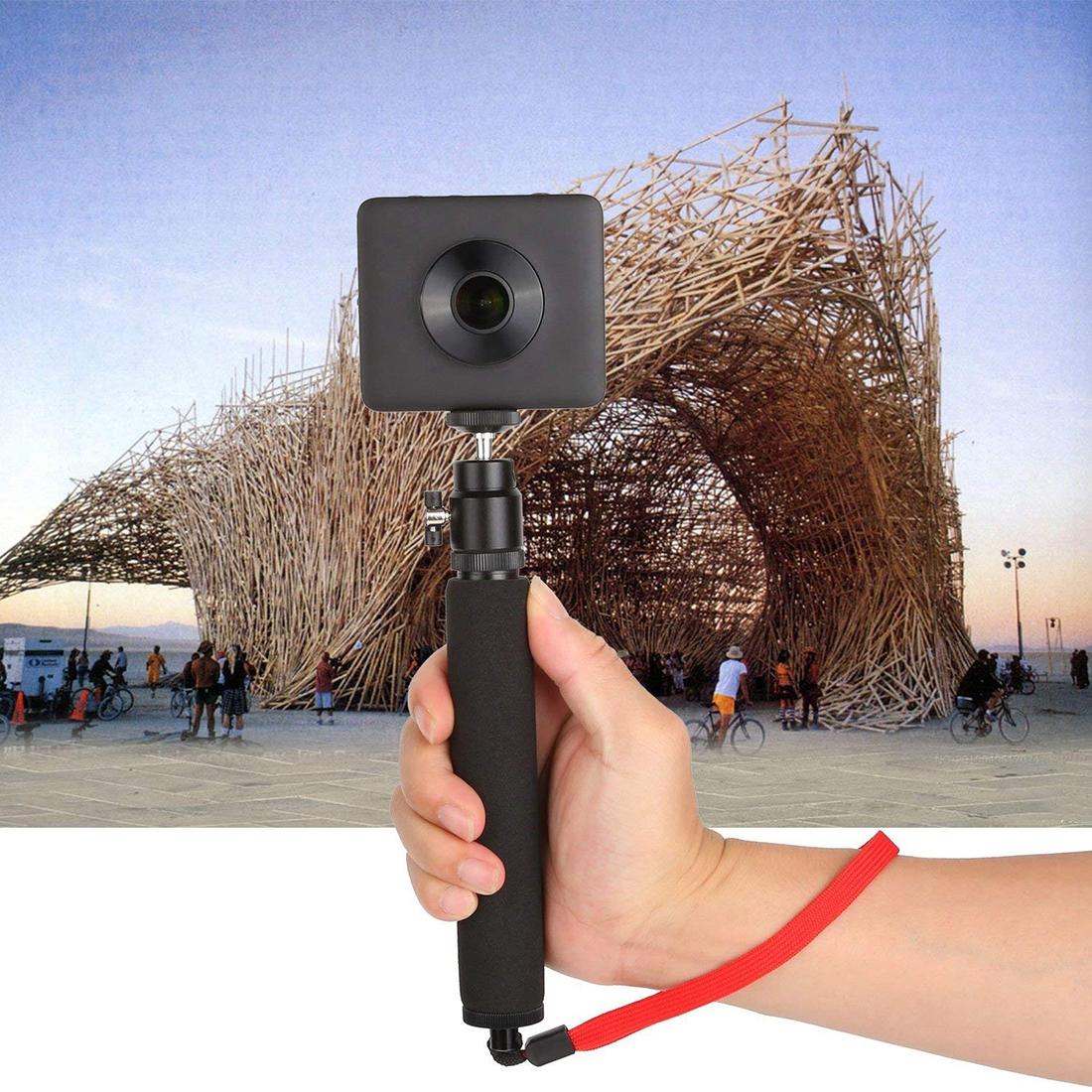 360 Degree Selfie Stick for Gopro Cellphone & Compact Cameras - 210mm to 525mm Length
