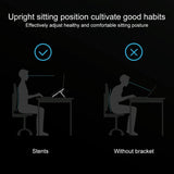 Adjustable Foldable Aluminum Laptop Stand - Portable Double Triangle Design - 45-Degree Angle