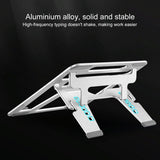 Adjustable Foldable Aluminum Laptop Stand - Portable Double Triangle Design - Extra Image