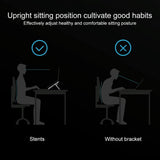 Adjustable Foldable Aluminum Laptop Stand - Portable Double Triangle Design - 45-Degree Angle