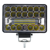 2 Pcs Cs - 1243A1 Car 4 Inch Square 20Leds Highlight Work Light Modified Spotlight - Side View