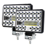 2 Pcs Cs - 1243A1 Car 4 Inch Square 20Leds Highlight Work Light Modified Spotlight - Top-Down View