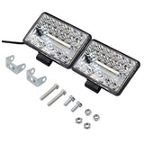 2 Pcs Cs - 1243A1 Car 4 Inch Square 20Leds Highlight Work Light Modified Spotlight - Extra Image