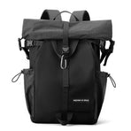 Large Capacity Contrast Backpack For Commuting - Black