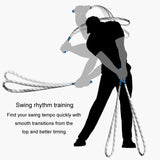 Golf Power Rope Swing for Rhythmic Training - Indoor / Outdoor Exerciser - White Blue - Extra Image