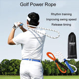 Golf Power Rope Swing for Rhythmic Training - Indoor / Outdoor Exerciser - White Blue - Extra Image