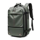19 Inch Expandable Short Trip Luggage Bag For Men - Black - Front View