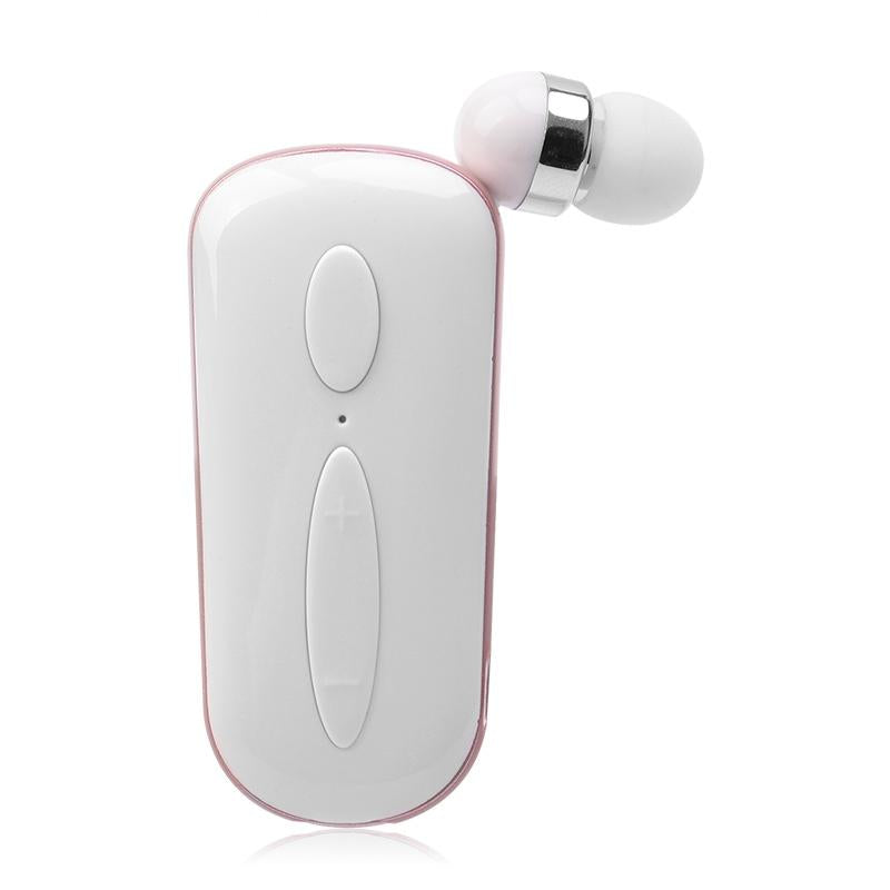 Wireless Bluetooth Earphone with Vibration Reminder and Clip - Black