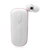Wireless Bluetooth Earphone with Vibration Reminder and Clip - Black