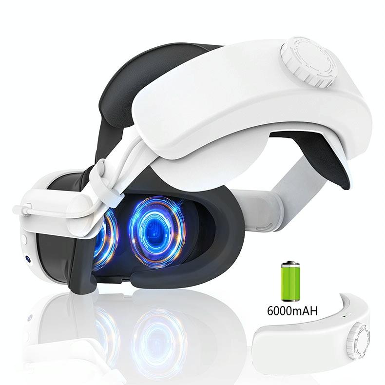 6000mah Rechargeable Headband for Meta Quest 3