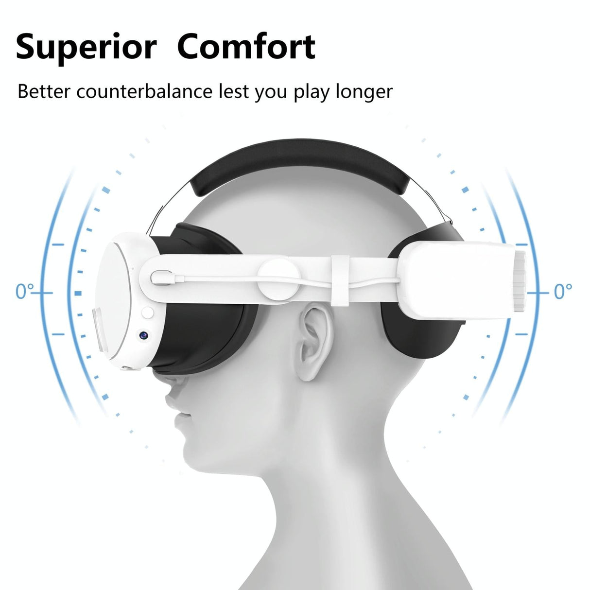 6000mah Rechargeable Headband for Meta Quest 3
