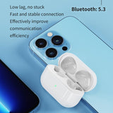 High-fidelity Bluetooth 5.3 Earphones - White - Top-Down View